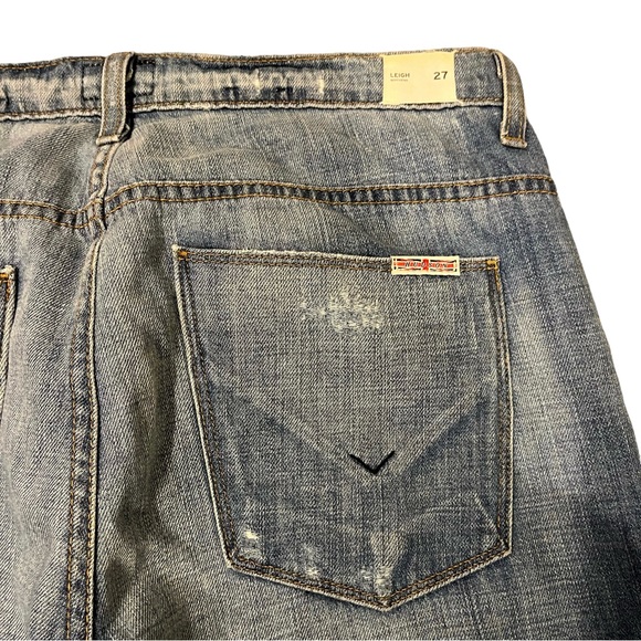 Hudson Leigh Boyfriend Distressed Ankle Length Denim Jeans Sz 27 - Picture 7 of 12